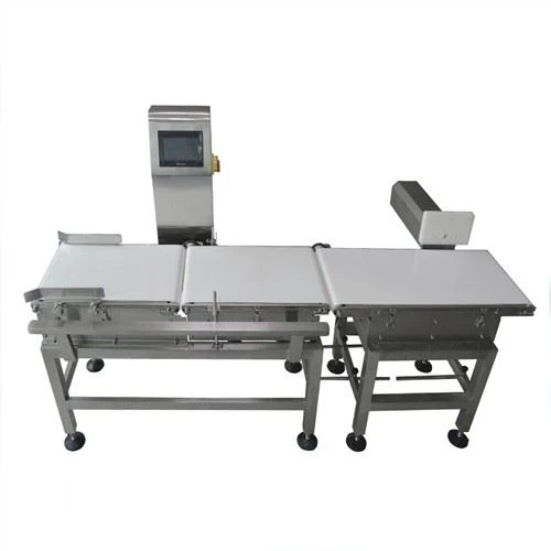 Quantitative Industry Food Weigher Machine 200g Automatic Belt Conveyor Check Weigher 7" Touch Screen Air Blowing C200-2-1 100mm